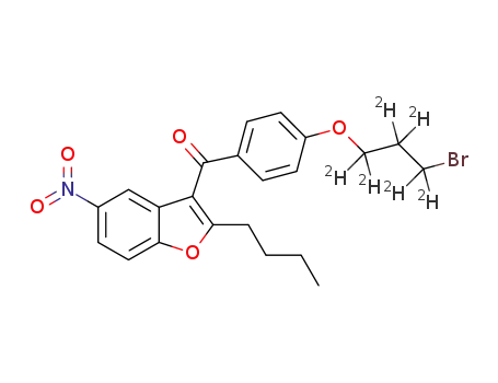 [4-(3-bromo-[2H6]-propoxy)-phenyl]-(2-butyl-5-nitrobenzofuran-3-yl)-methanone