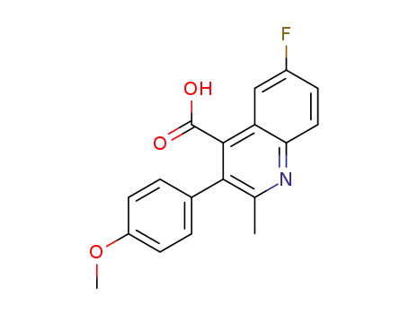 6-fluoro-3-(4-methoxyphenyl)-2-methylquinoline-4-carboxylic acid