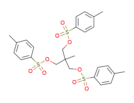 Molecular Structure of 2387-43-1 (1,3-Propanediol, 2-(hydroxymethyl)-2-methyl-,
tris(4-methylbenzenesulfonate))