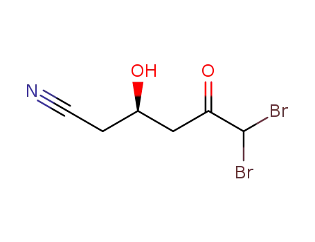 (R)-6,6-dibromo-3-hydroxy-5-oxohexanenitrile