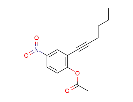 2-(hex-1-yn-1-yl)-4-nitrophenyl acetate