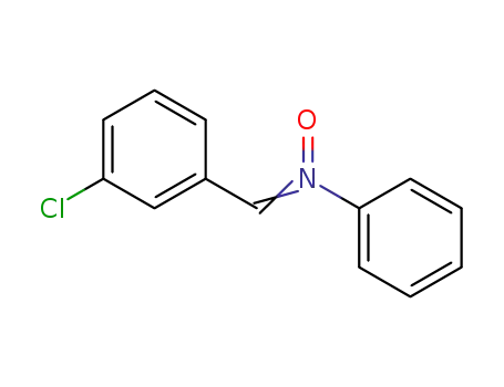 Molecular Structure of 32019-33-3 (N-(3-chlorobenzylidene)-N-phenylamine oxide)