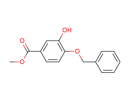 Molecular Structure of 87687-75-0 (Methyl 4-(benzyloxy)-3-hydroxybenzoate)