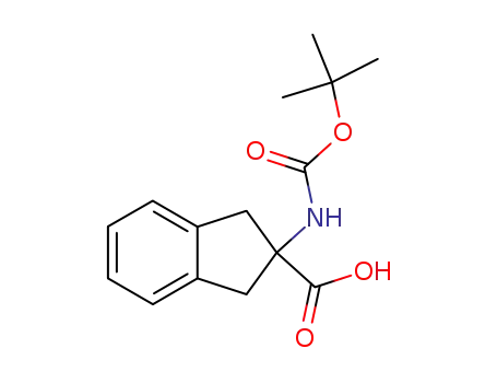 Molecular Structure of 71066-00-7 (N-Boc-2-aminoindane-2-carboxylic acid)