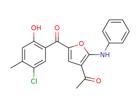 1-{5-[(5-chloro-2-hydroxy-4-methylphenyl)carbonyl]-2-(phenylamino)furan-3-yl}ethan-1-one