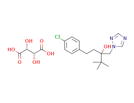 (RS)-1-(4-chlorophenyl)-4,4-dimethyl-3-[(1H-1,2,4-triazol-4-ium)-1-ylmethyl]pentan-3-ol L-tartrate