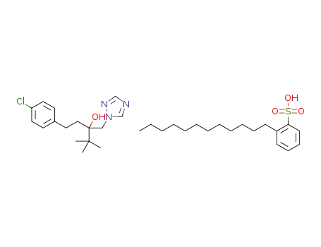 (RS)-1-(4-chlorophenyl)-4,4-dimethyl-3-[(1H-1,2,4-triazol-4-ium)-1-ylmethyl]pentan-3-ol 4-dodecylbenzenesulfonate