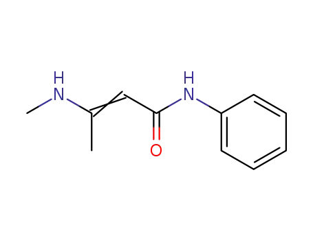 Molecular Structure of 49679-88-1 (2-Butenamide, 3-(methylamino)-N-phenyl-)