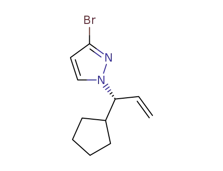 (R)-4-bromo-1-(1-cyclopentylallyl)-1H-pyrazole