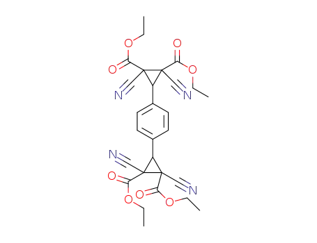 tetraethyl 3,3'-(1,4-phenylene)bis(1,2-dicyanocyclopropane-1,2-dicarboxylate)