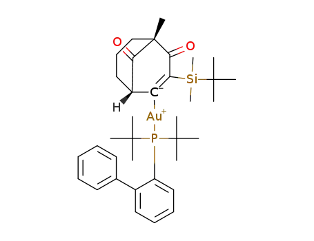 [3-(tert-butyldimethylsilyl)-5-methyl-4,9-dioxobicyclo[3.3.1]non-2-en-2-yl]gold[ditert-butyl(2-phenylphenyl)phosphine]