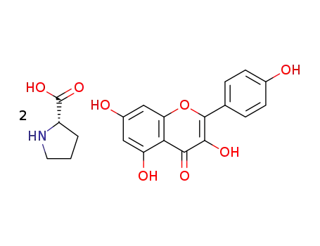 kaempferol L-proline cocrystals (1:2)