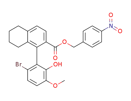 4-nitrobenzyl (R)-1-(6-bromo-2-hydroxy-3-methoxyphenyl)-5,6,7,8-tetrahydronaphthalene-2-carboxylate