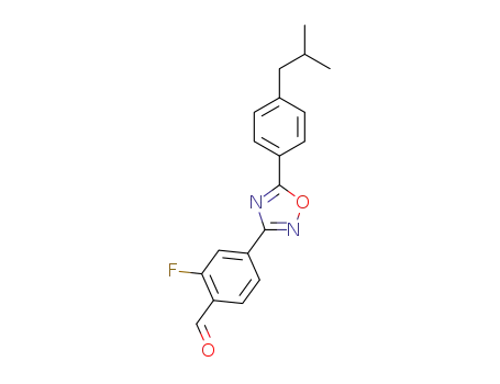 2-fluoro-4-[5-(4-isobutylphenyl)-1,2,4-oxadiazol-3-yl]-benzaldehyde