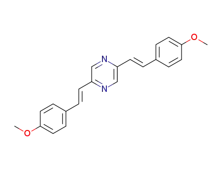 2,5-bis[2-(4-methoxyphenyl)ethenyl]pyrazine