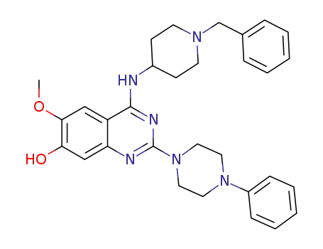 4-((1-benzylpiperidin-4-yl)amino)-6-methoxy-7-hydroxy-2-(4-phenylpiperazin-1-yl)quinazoline