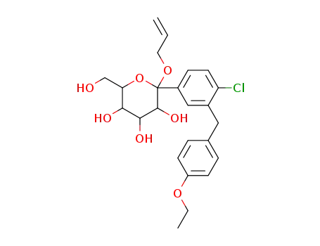 2-allyloxy-2-[4-chloro-3-(4-ethoxy-benzyl)-phenyl]-6-hydroxymethyI-tetrahydro-pyran-3,4,5-triol