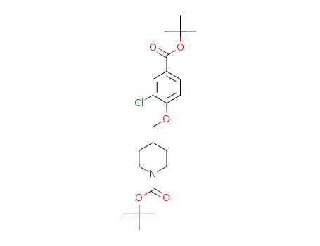 tert-butyl 4-((4-(tert-butoxycarbonyl)-2-chlorophenoxy)methyl)piperidine-1-carboxylate