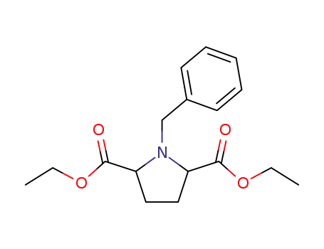 Molecular Structure of 17740-40-8 (DIETHYL 1-BENZYLPYRROLIDINE-2,5-DICARBOXYLATE)