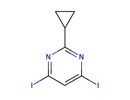2-cyclopropyl-4,6-diiodopyrimidine