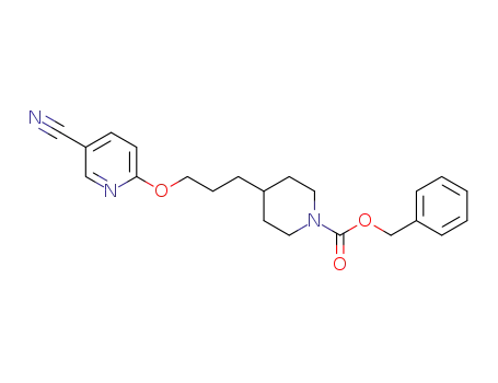 benzyl 4-[3-[(5-cyano-2-pyridyl)oxy]propyl]piperidine-1-carboxylate