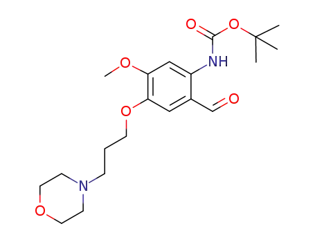 tert-butyl(2-formyl-5-methoxy-4-(3-morpholino-propoxy)phenyl)carbamate