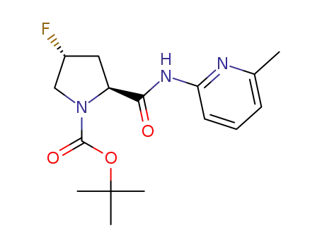 (2S,4R)-tert-butyl 4-fluoro-2-(6-methylpyridin-2-ylcarbamoyl)pyrrolidine-1-carboxylate