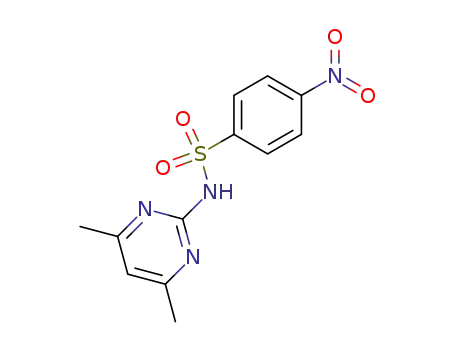 Molecular Structure of 153312-38-0 (N-(4,6-DIMETHYL-2-PYRIMIDINYL)-4-NITROBENZENESULFONAMIDE�)