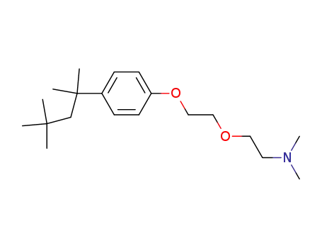 Molecular Structure of 5442-83-1 (N,N-Dimethyl-2-[2-[p-(1,1,3,3-tetramethylbutyl)phenoxy]ethoxy]ethylamine)