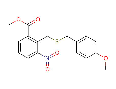 methyl 2-(((4-methoxybenzyl)thio)methyl)-3-nitrobenzoate