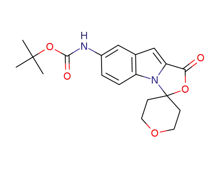 tert-butyl N-{1-oxo-1H-spiro[[1,3]oxazolo[3,4-a]indole-3,4'-oxan]-7-yl}carbamate