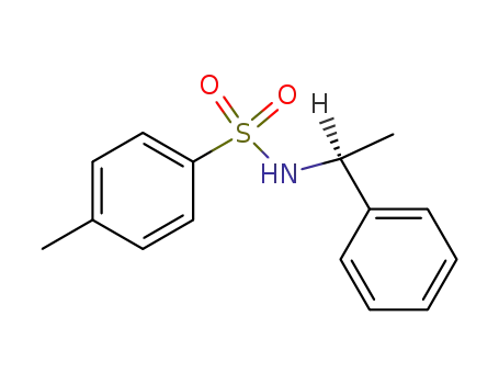 Molecular Structure of 66558-04-1 (Benzenesulfonamide, 4-methyl-N-[(1S)-1-phenylethyl]-)