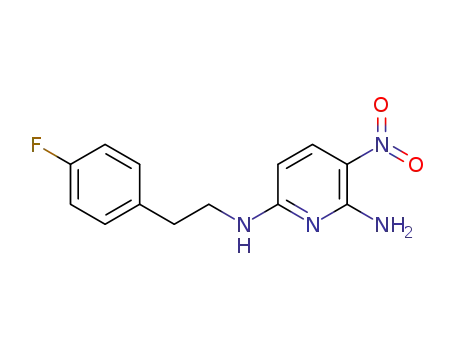 N2-(4-fluorophenethyl)-5-nitropyridine-2,6-diamine