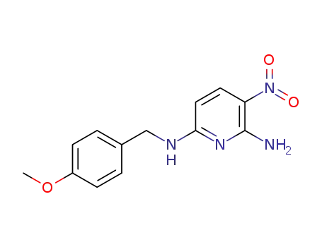 N6-[(4-methoxyphenyl)methyl]-3-nitropyridine-2,6-diamine