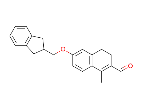 6-(2,3-dihydro-1H-inden-2-ylmethoxy)-1-methyl-3,4-dihydro-2-naphthalenecarbaldehyde