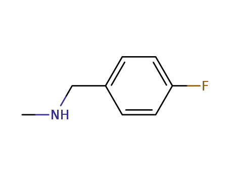 Molecular Structure of 405-66-3 ((4-FLUORO-BENZYL)-METHYL-AMINE)