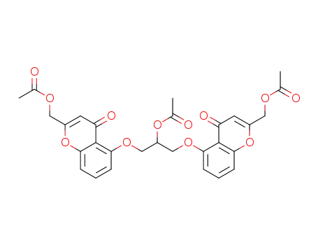 5,5’-[(2-hydroxy-1,3-propanediyl)bis-(oxy)]bis-[4-oxo-4H-1-benzopyran-2-ethanol]triacetate