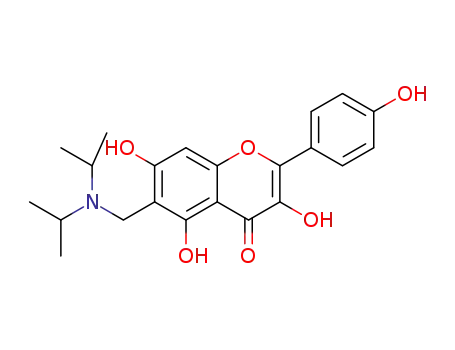 6-((diisopropylamino)methyl)-3,5,7-trihydroxy-2-(4-hydroxyphenyl)-4H-chromen-4-one