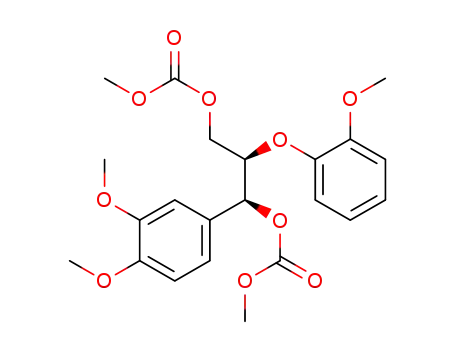 erythro-1-(3,4-dimethoxyphenyl)-2-(2-methoxyphenoxy)propane-1,3-diyldimethyl biscarbonate