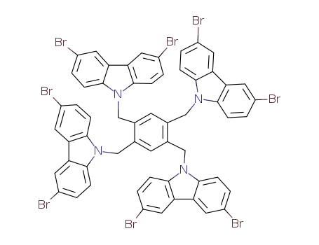 9,9',9'',9'''-[benzene-1,2,4,5-tetrayltetrakis(methylene)]tetrakis(3,6-dibromo-9H-carbazole)