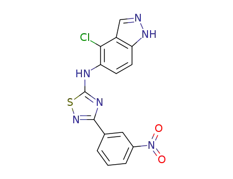 N-(4-chloro-1H-indazol-5-yl)-3-(3-nitrophenyl)-1,2,4-thiadiazol-5-amine