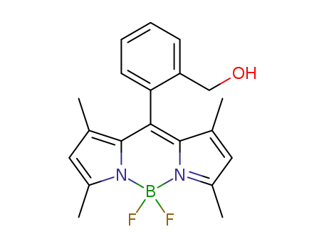 8-(2-hydroxymethylphenyl)-1,3,5,7-tetramethyl-4,4-difluoro-4-bora-3a,4a-diaza-s-indacene