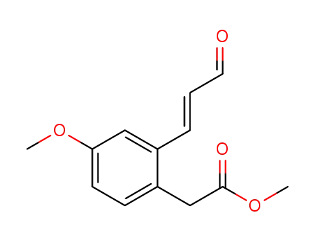 (E)-methyl 2-(4-methoxy-2-(3-oxoprop-1-en-1-yl)phenyl)acetate