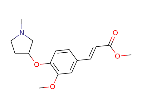 (E)-methyl 3-(3-methoxy-4-((1-methylpyrrolidin-3-yl)oxy)phenyl)acrylate