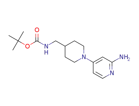 tert-butyl ((1-(2-aminopyridin-4-yl)piperidin-4-yl)methyl)carbamate