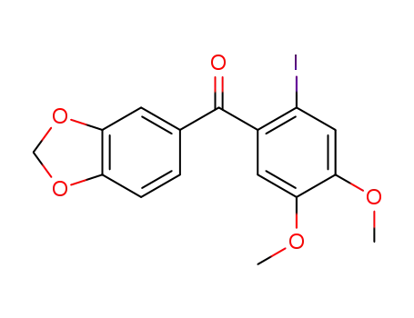 benzo[d][1,3]dioxol-5-yl(2-iodo-4,5-dimethoxyphenyl)methanone