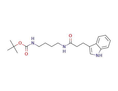tert-butyl (4-(3-(1H-indol-3-yl)propanamido)butyl)carbamate