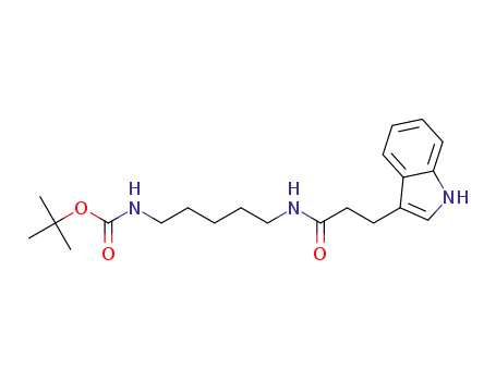 tert-butyl (5-(3-(1H-indol-3-yl)propanamido)pentyl)carbamate