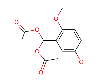 Molecular Structure of 55669-73-3 (Methanediol, (2,5-dimethoxyphenyl)-, diacetate)