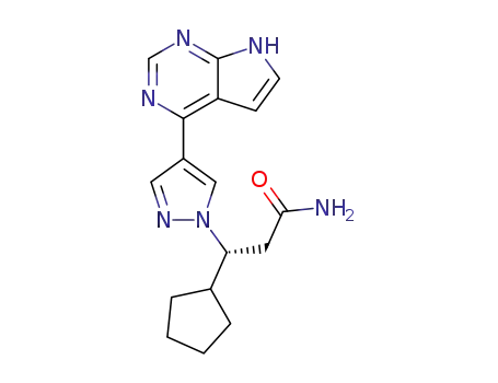 (R)-3-(4-(7H-pyrrolo[2,3-d]pyrimidin-4-yl)-1H-pyrazol-1-yl)-3-cyclopentylpropionamide